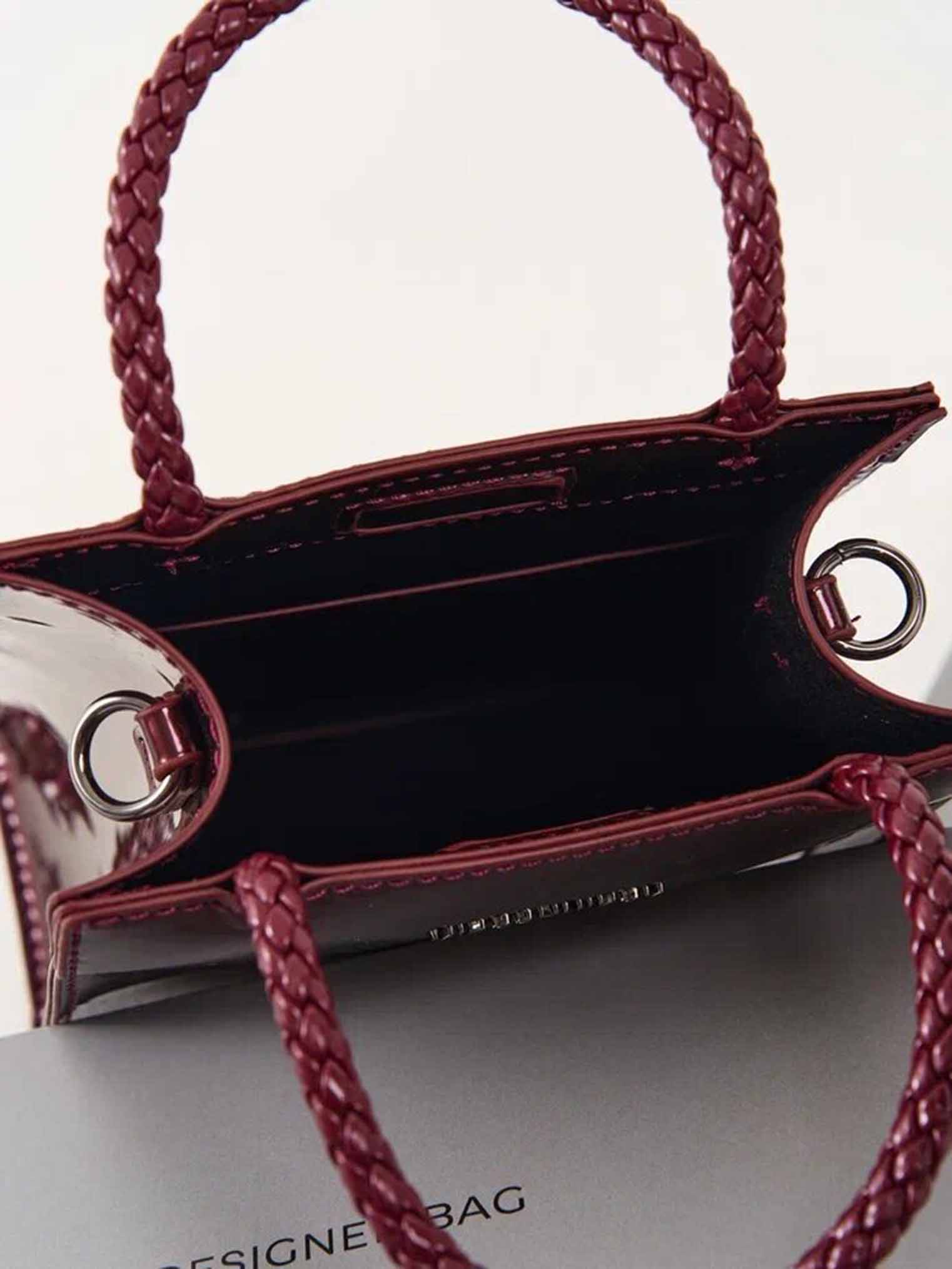 Mini Shopper Bag burgundy