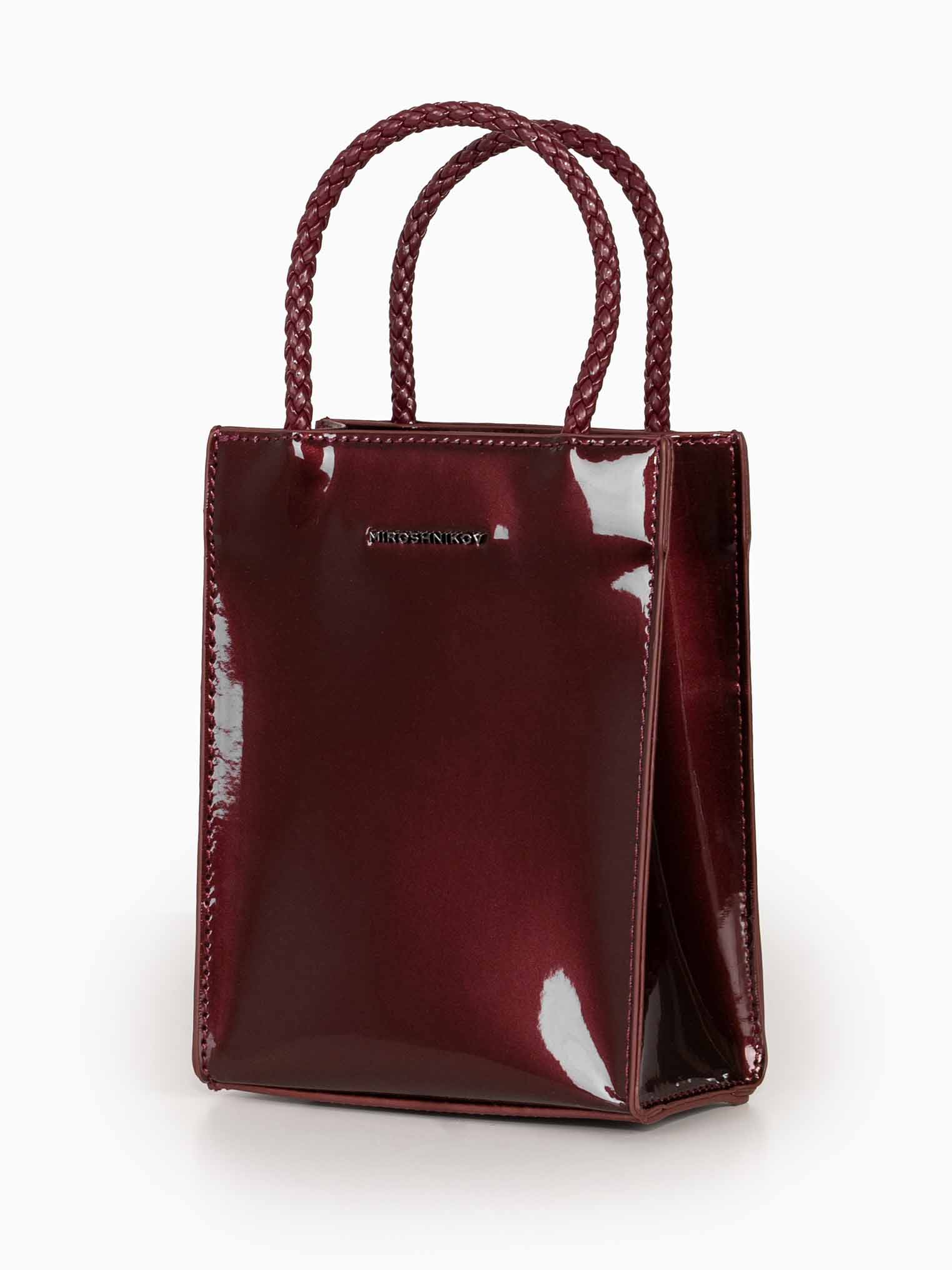 Mini Shopper Bag burgundy