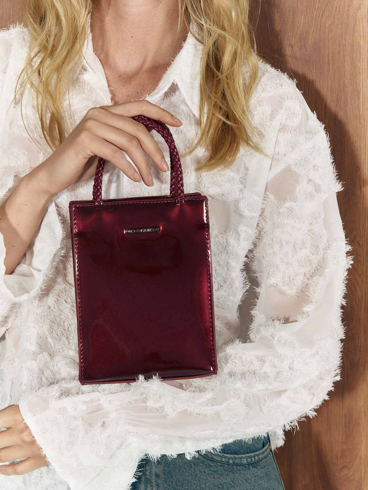 Mini Shopper Bag burgundy