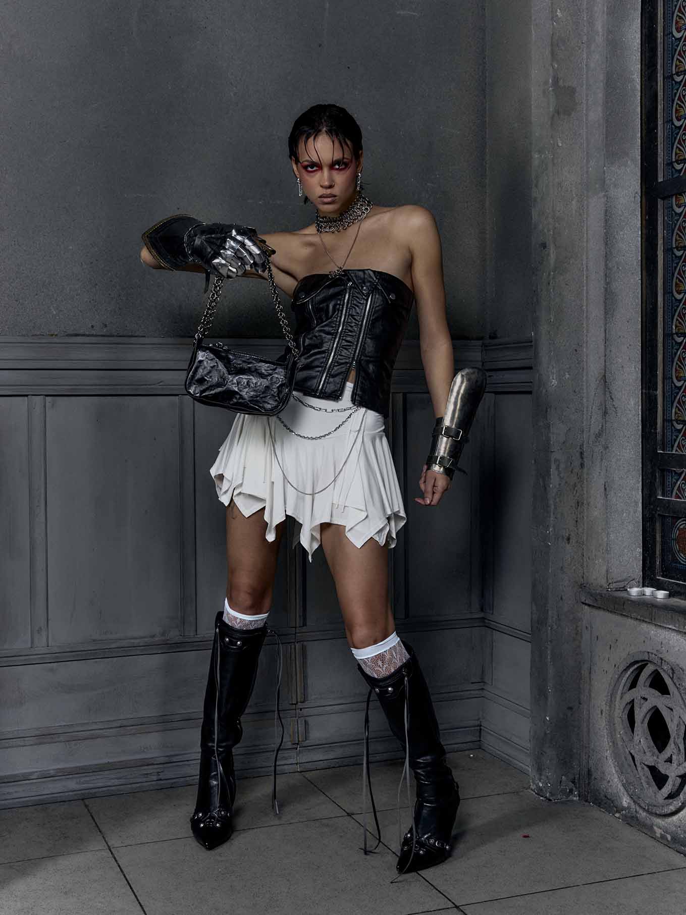 Armor Chain Bag Black