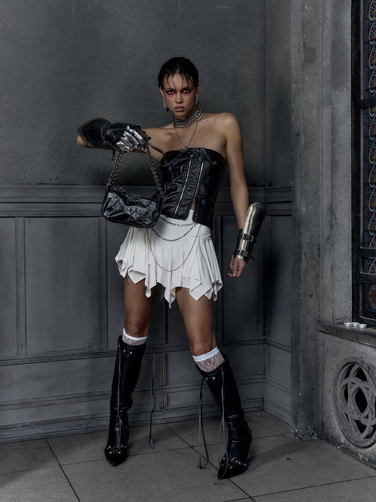 Armor Chain Bag Black