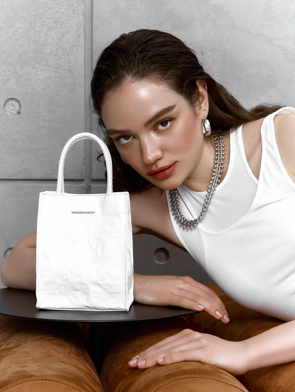 Mini Shopper Bag white
