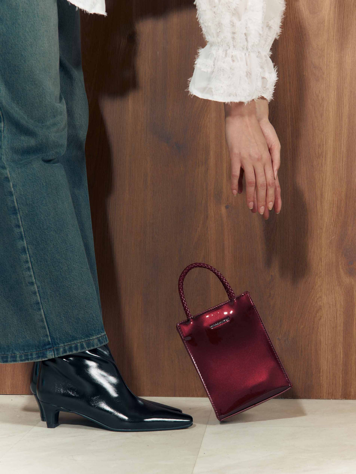 Mini Shopper Bag burgundy
